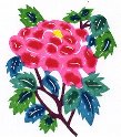 中国茶・中国雑貨・ハスカップの「ゆの美」中国素材のお部屋 中国切絵 『中国の花』  06