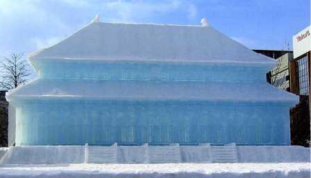 2007年札幌ゆきまつり　中国故宮　大和殿